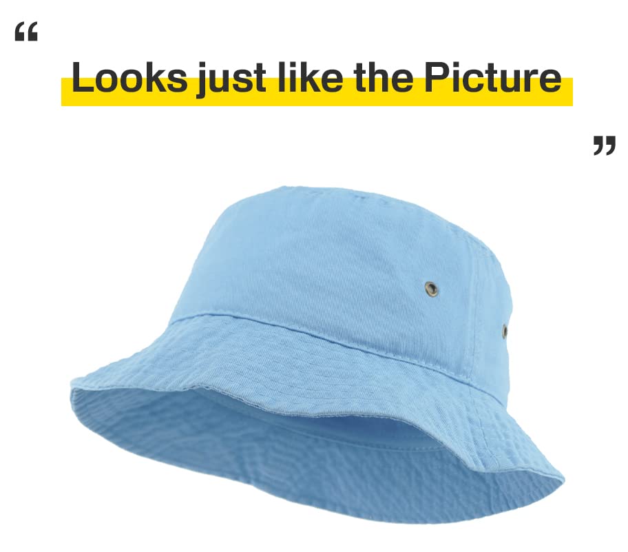 KBETHOS® 100% Cotton Washed Bucket Hat