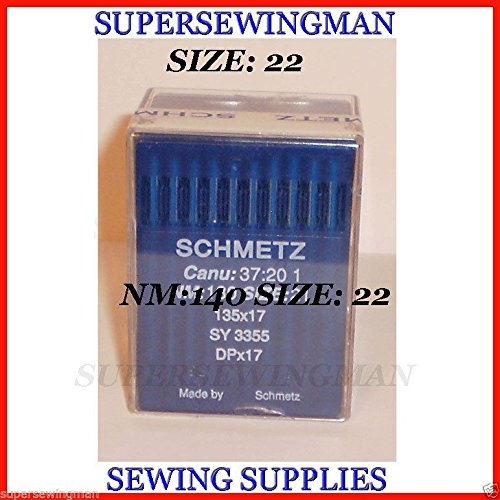 (Ship from USA) SCHMETZ 135X17 SIZE #22/140 1BOX 100PC INDUSTRIAL SEWING MACHINE NEEDLES DPX17 *PLKHG484UY4575