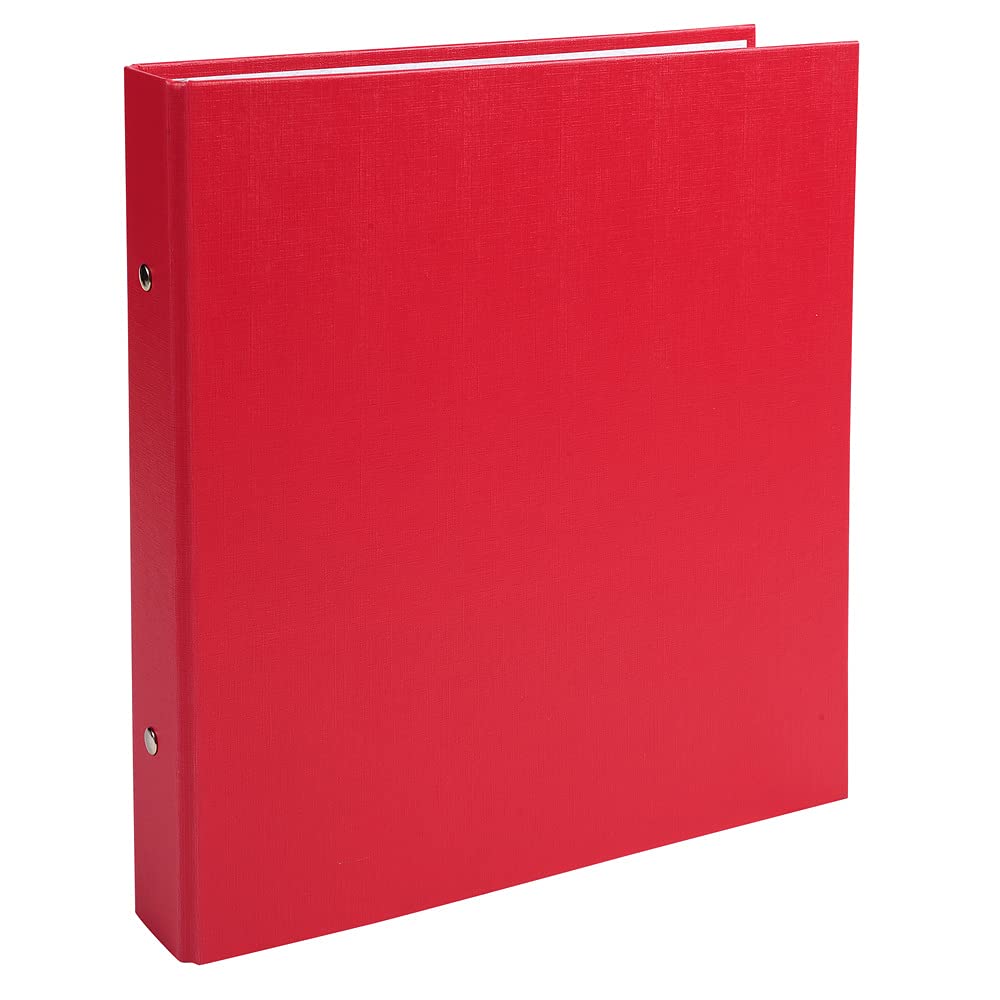 Exacompta - Ref. 625SE - Rigid PP binder - 2 round rings, diameter 25 mm - Spine 34 mm - External dimensions: 23 x 21.5 cm - School file format 22 x 17 cm - Colour: red