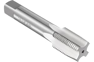 uxcell Hand Taper Tap 1-1/8"-12 UNF 2B Thread Taper Style Taps Straight Flute Screw Tapping Threading Tool High Speed Steel H