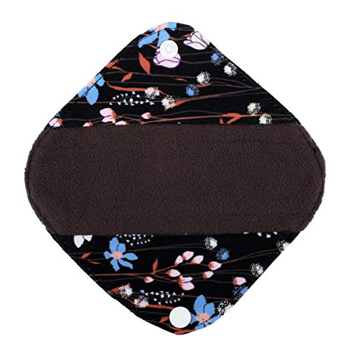 5 XS Panty Liners 1 Wet Bag Cloth Menstrual Pads Reusable Washable (Floral, XS Panty Liners)