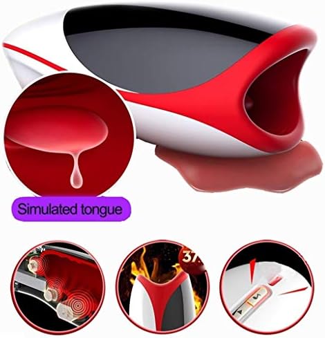 DFChenXi Voice Interaction Male Automǎtic Pistőn Cup Sucking 400 Times/Min and Heating Electronic Mǎssage Cup Male's Toy Toy