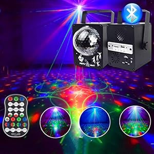 LED Bluetooth Kristal Podiumlicht Disco Laserlicht 60 Patronen DJ Magische Bal Laserfeest Vakantie Kerst Karaoke DISCO…