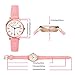 ARMIDO Watches for Girls – Easy Time Telling Kids Watch with Pink Faux Leather Strap