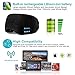 Bluetooth Sleeping Eye Mask, FlyXShop Sleep Headphones Music Travel Sleeping Headset 4.2 Bluetooth Wireless Sleep Eye Mask with Microphone Handsfree and Washable (Black)