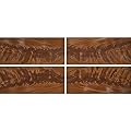 Mahogany Crotch Sequenced Matched 4-Way Veneer Pack