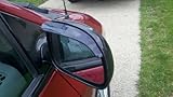 2011-2012 NISSAN JUKE BLACK SMOKE SMOKED SIDE MIRROR VISOR RAIN GUARDS 11 12