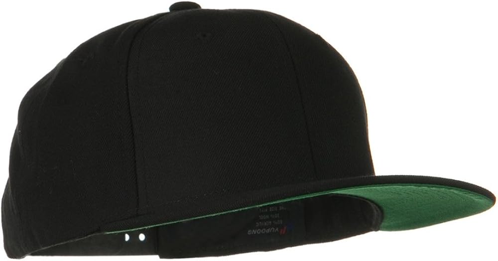 Sonette/Yupoong Wool Blend Prostyle Snapback Cap - Black at  Men’s Clothing store: Baseball Caps
