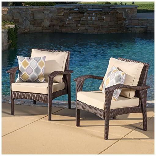 Maui Patio Furniture 5 Piece L Shaped Outdoor Wicker Sectional