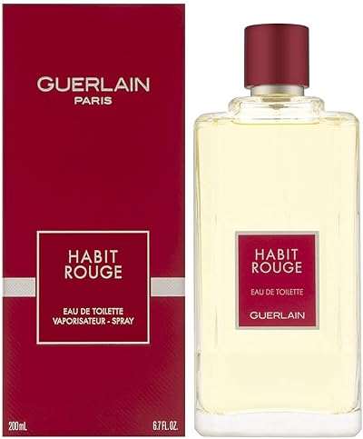 Guerlain Habit Rouge Men Eau de Toilette Spray 200ml Fragrance