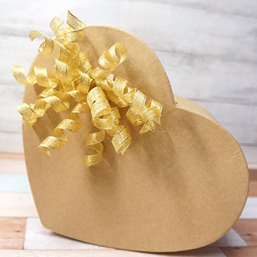 CT CRAFT LLC Burst Curly Bow 4 Inches Wide (6 Counts)Gold Large Gift
