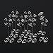 FENICAL Circle Shape Place Card Holder Photo Holders for Wedding Party Favor Clips (Silver) Pack of 10pcs