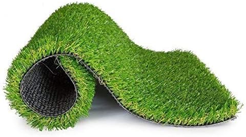 LOWRENCE Plastic Arificial Grass for Balcony or Doormat (1.5x2ft, Green)