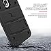 Zizo Bolt Series Compatible with Samsung Galaxy Amp Prime 3 Case Military Grade Drop Tested with Tempered Glass Screen Protector Holster Black