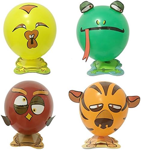 HOTOY DIY Animal Balloons Birthday Party Decor Children Kids Gift - Including Chick, Tiger, Frog, Owl