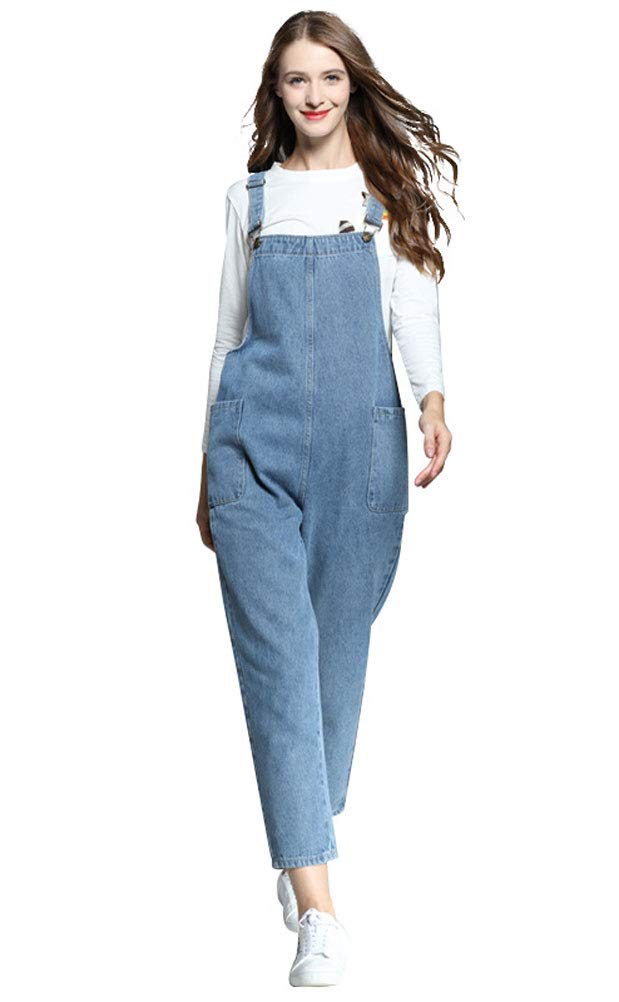 women's relaxed overalls