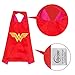 MIJOYEE Superhero Capes Mask Costumes Kids,Cartoon Dress up (Wonder Woman Superman - Girls)