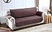 Argstar Reversible Recliner Cover Chair Protector Slipcover Easy Clean Chocolate/Natural