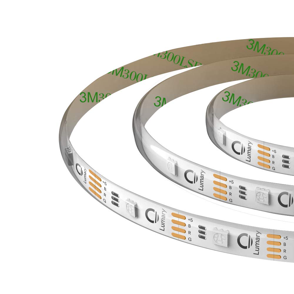 Lumary LED Light Strip, 6.56FT 5V USB Powered Music Sync Color Changing Strip Lighting with 16 Million Colors and Portable Controller, Perfect Decoration for TV, Bedroom, Car, Party, and Camping