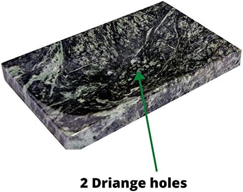 Amazon Com Craftsofegypt Green Marble Soap Dish Polished And Shiny Marble Dish Holder Beautifully Crafted Bathroom Accessory Home Kitchen