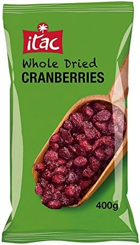 Itac Whole Dried Cranberries - 2 x 400g