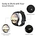 Bluetooth Smart Watch,Evershop 1.3 inches IPS Round Touch Screen Water Resistant Smartwatch Phone with SIM Card Slot,Sleep Monitor,Heart Rate Monitor and Pedometer for IOS and Android Device (Black)