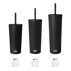 Simple Modern Insulated Tumbler with Lid and Straw