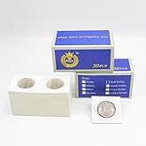 Boen 100 Pcs Coin Flips Suitable for Collecting and Storing 7 Types Coin Holders for Collectors Penny，Nickel，Dime，Quarter，Small Dollar，Half Dollar，Large Dollar