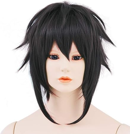 Amazon Airily エアリー フォックスベース アジアンブラック コスプレ ウィッグ ショート 耐熱 時短 黒 コスプレ 仮装 通販