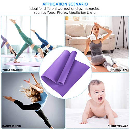 SANON-Yoga-Mat-Exercise-Mat-for-Home-Thick-Non-Slip-Pro-EVA-Fitness-Pad-Meditation-Accessory-Tool-for-Gymnastic-Yoga-Pilates-Gym-Fitness-Workout173x60x04cm