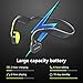 Bone Conduction Headphones Bluetooth Wireless Titanium HiFi Stereo with Mic for Running Driving Cycling IP55 Waterproof Open Ear Sports Headsets for iphone Android other Bluetooth Devices Sky Grey