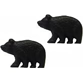 Marco Rustic Black Bear Drawer Pulls (Set of 2 Knobs)
