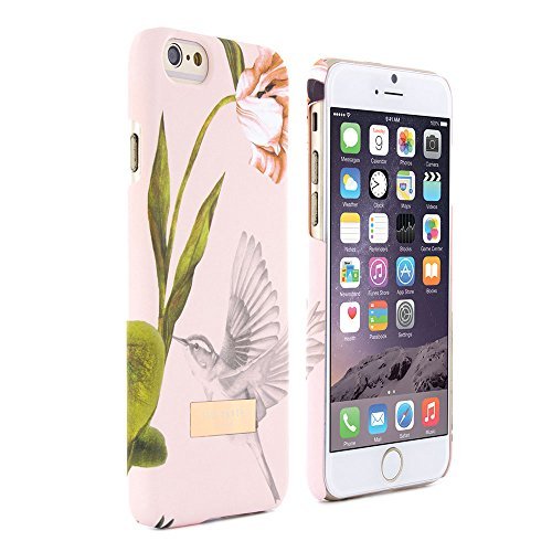 iPhone 6S Plus Case, Official Ted Baker AW15 Collection, Soft Feel Back Shell Apple iPhone 6 / 6S Plus Cover Bird Design Fashion Branded Case For iPhone 6S Plus - Dobos - Nude