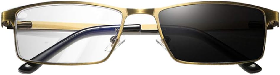 Smart reading reading glasses, outdoor color-changing radiation-proof sunglasses, high-definition UV dual-use reading glasses, parents' best gift ZDDAB