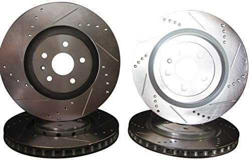 2009 thru 2015 Cadillac CTS-V Front &amp; Rear Brake Disc Rotors +Pads