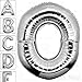AFTERLOON® 40 Inch Giant Jumbo Helium Foil Mylar Alphabet Balloons for Graduation Anniversary Celebration Bridal Shower Wedding Birthday Party Decorations, Premium Quality, Glossy Silver Letter O