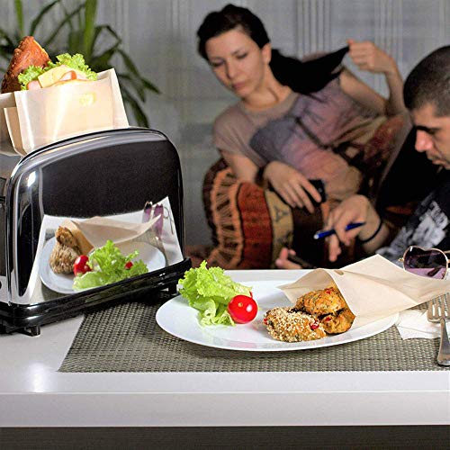 20 Pack Toaster Bags Reusable, YANSHON 3 Sizes Non-Stick Toast Bags for Heat Resistant - FDA Approved, Perfect for Grilled Cheese Sandwiches, Chicken, Pizza, Pastries, Panini - Thumbnail 6