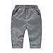FEITONG 3pcs Newborn Baby Boy Grey Waistcoat+ Long Pants+ Shirts Set (3T / 3Years)