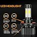 Zdatt 12000LM H13 9008 LED HeadLight Bulbs Conversion Kit 100W High Low Beam 360 Degree Lighting for Car Lamp Replacement-Amber(3000K)/White(6000K)/Light-Blue(8000K)-2 Year Warranty
