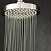 ShowerMaxx, Luxury Spa Series: Brushed Nickel Rain Shower Head, 6-Inch Round Rain Showerhead with 360 Tilt, Experience Rainfall with MAXX Comfort and Elegance (Brushed Nickel)