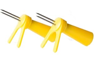 Chef'n Cobstoppers Corn Cob Holders, One Size, Lemon