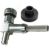Fuel gas tank Grommet and Shut off valve for Generators Craftsman Coleman Generac 33/64" Fuel Tank Hole