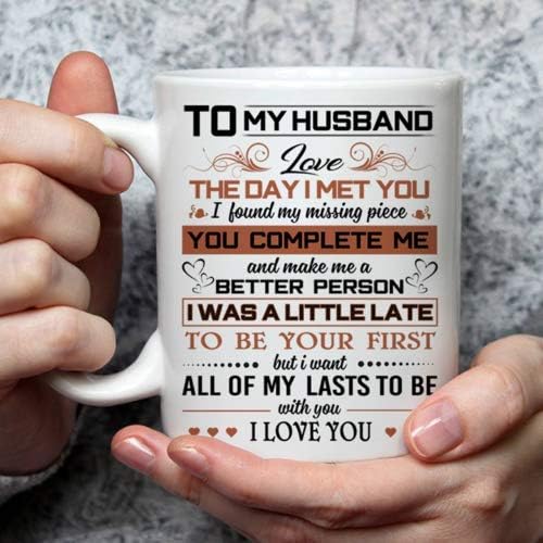 To My Husband Love The Day I Met You I Love You White-11OZ Coffee Mug