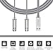 MIDI to USB Cable MIDI Interface Converter with LED Indicator Light and FTP Processing Chip for Electric Keyboard Piano to PC Mac Laptop 5-PIN DIN MIDI Cable 6FT(6ft)