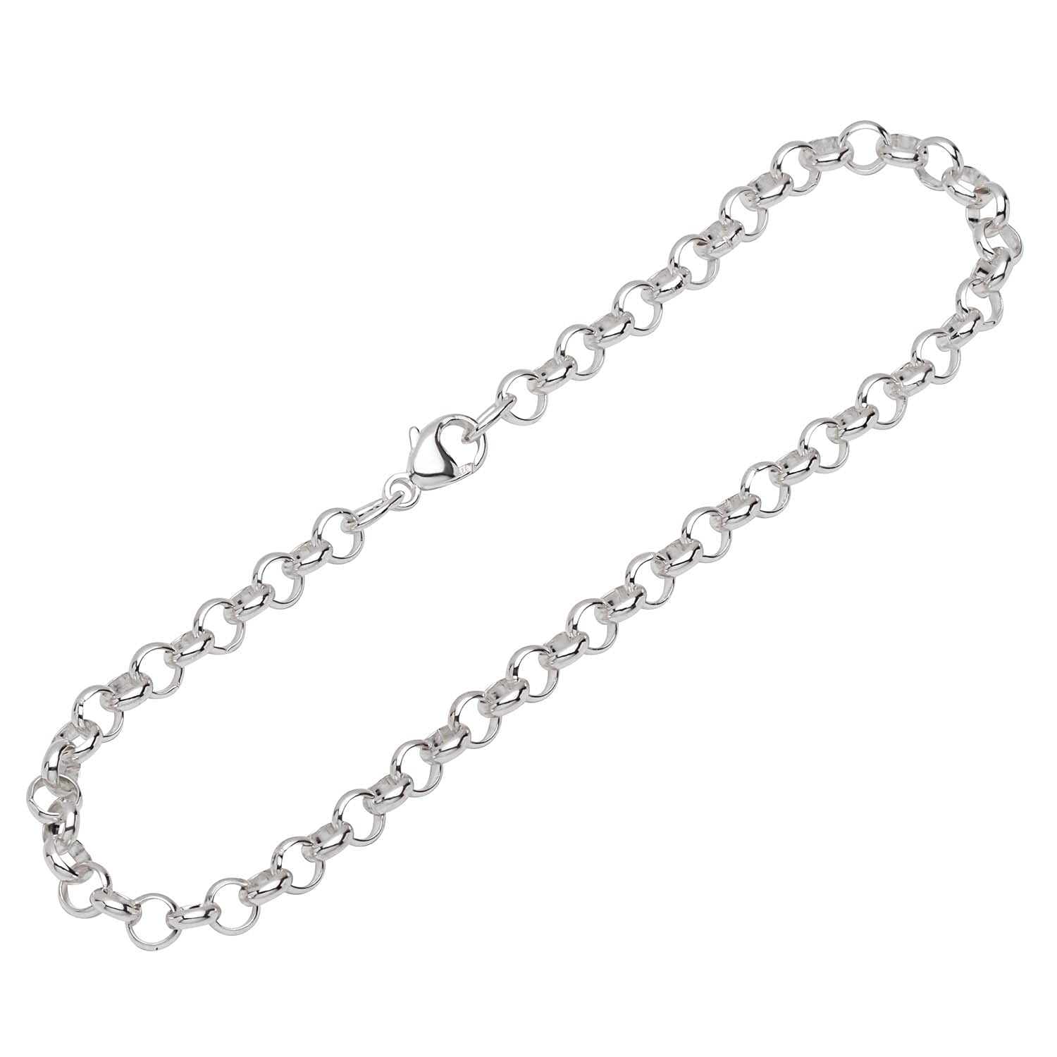 NKlaus bracelet 925 Sterling Silver 20cm pea chain round wide unisex designer bracelet 12248