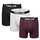 FEELIKE Men's Underwear Give-N-Go Boxer Brief