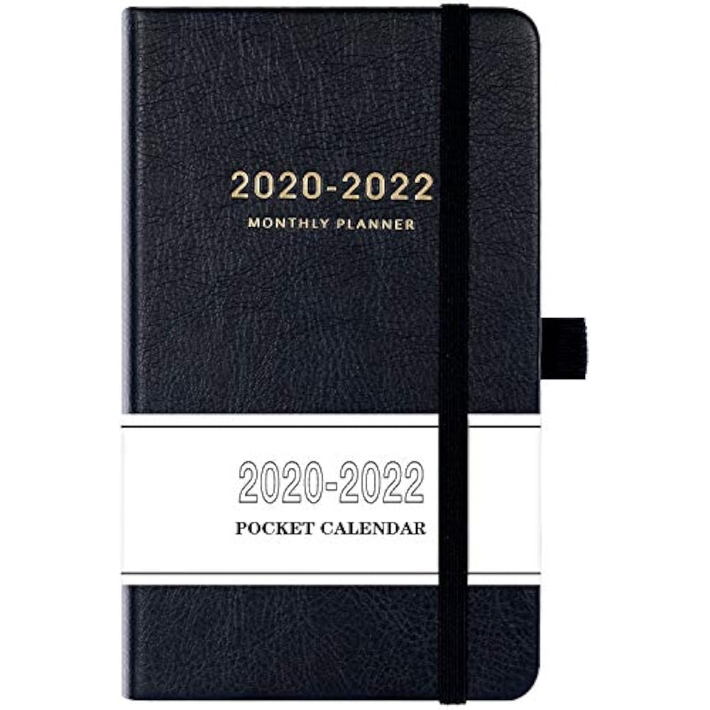 2020-2022 Pocket Calendar Monthly Planner (36-Month) With 63 Notes