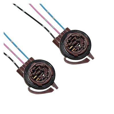 2PCS 3156 3157 Pre-Wired Harness Sockets, Car LED Bulbs Socket Adapters, Bulb Pigtail Socket Plug Connectors for Turn Signal Bulb Brake/Tail Light (#3157/2PCS)