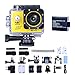 Sports Camera Video 4K WIFI Action Cam Underwater DV Camcorder HD 1080P 16MP 170 degree Wide-Angle Yellow