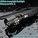 Small Rechargeable Torch, LEDNut 700 lumens Powerful Compact Tactical Flashlight Handheld LED Emergency Safety flashlight with 18650 Battery Bike Mount
